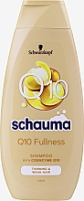 Kup Szampon do włosów cienkich i osłabionych, odbudowujący - Schwarzkopf Schauma Q10 Fullness
