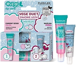 Zestaw do pielęgnacji ust (scrb 14 g + wazelin 10 g) - Floslek Vege Duet Winter Lips — Zdjęcie N1
