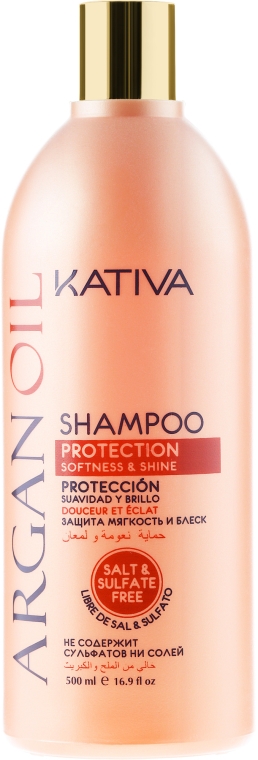 Nawilżający szampon do włosów Olej arganowy - Kativa Argan Oil Shampoo — Zdjęcie N3
