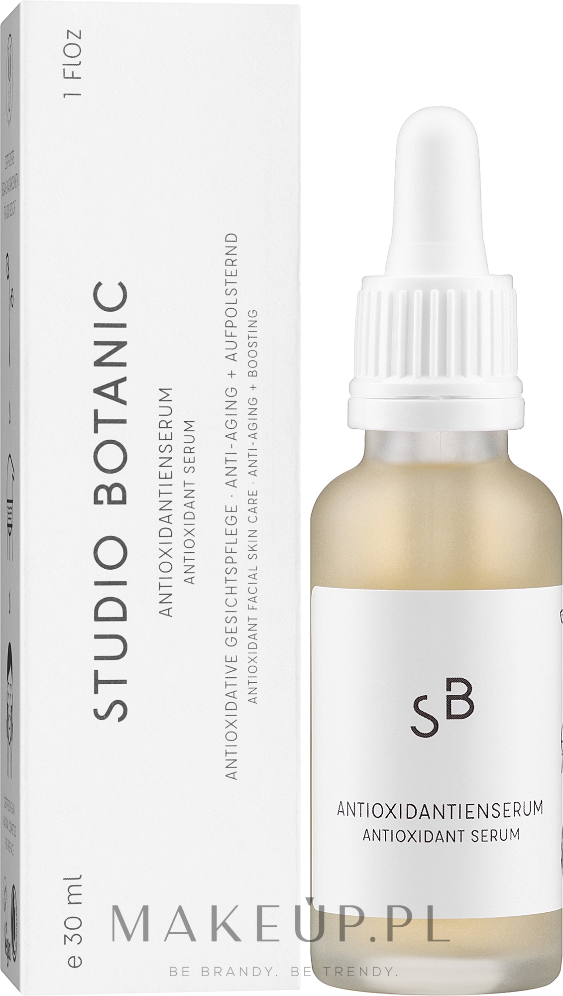 Antyoksydacyjne serum do twarzy - Studio Botanic Antioxidant Serum — Zdjęcie 30 ml