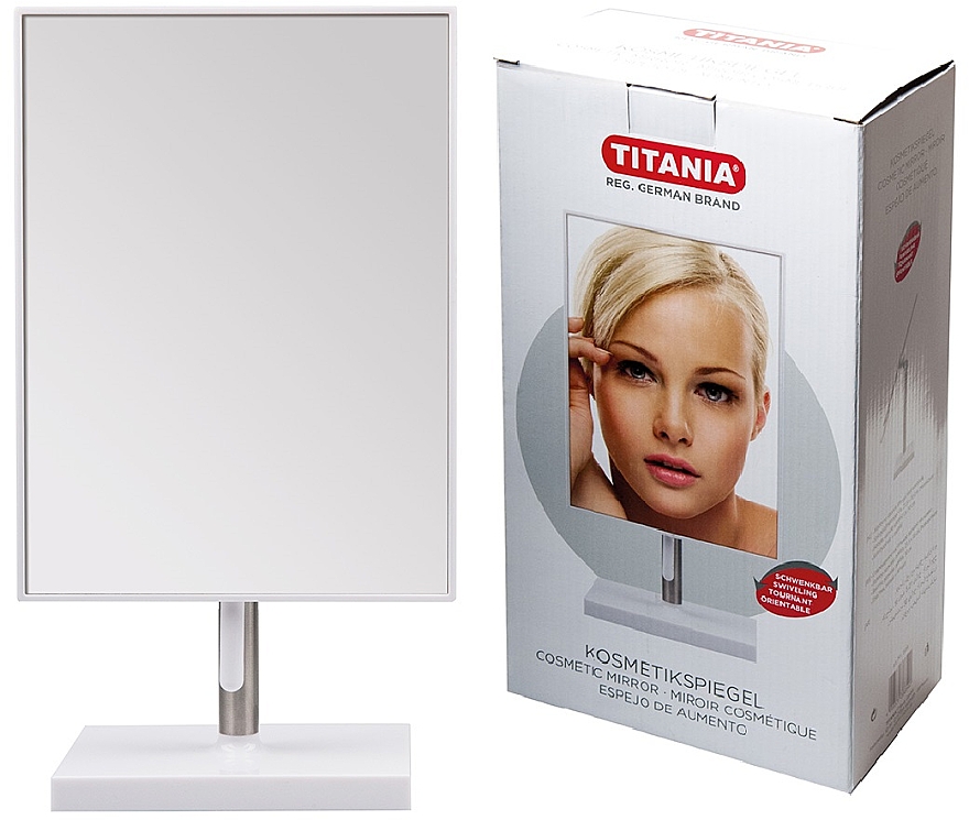 Lusterko kosmetyczne w ramce, 16x30 cm - Titania — Zdjęcie N1