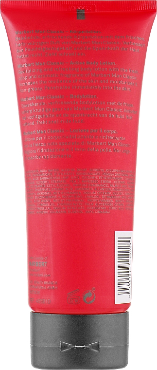 Balsam do ciała dla mężczyzn - Marbert Man Classic Body Lotion — Zdjęcie N2