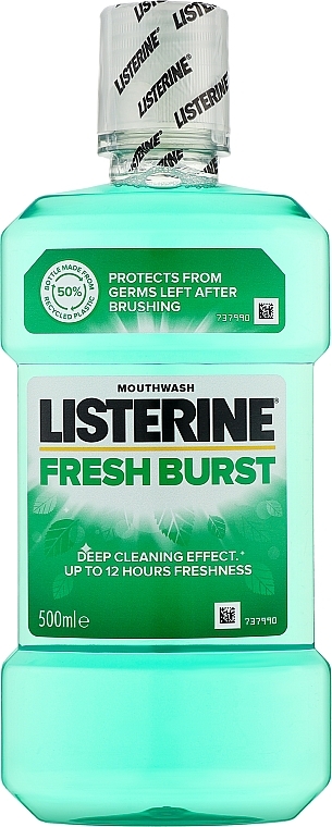 Płyn do płukania jamy ustnej Silne zęby, zdrowe dziąsła - Listerine Fresh Burst Mouthwash — Zdjęcie N3