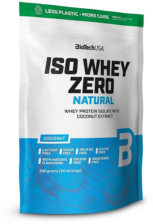 Białko Wanilia-cynamon - BiotechUSA ISO Whey Zero Natural Lactose Free Vanilla Cinnamon Protein — Zdjęcie N1