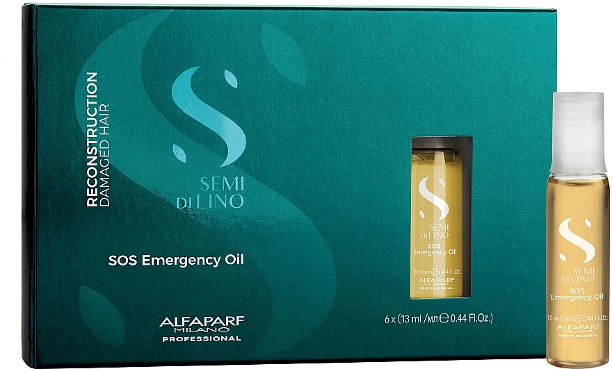 Olejek do włosów - AlfaParf Semi Di Lino SOS Emergency Oil — Zdjęcie N1