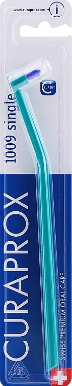Jednopęczkowa szczoteczka do zębów Single CS 1009, turkusowa - Curaprox — Zdjęcie N1