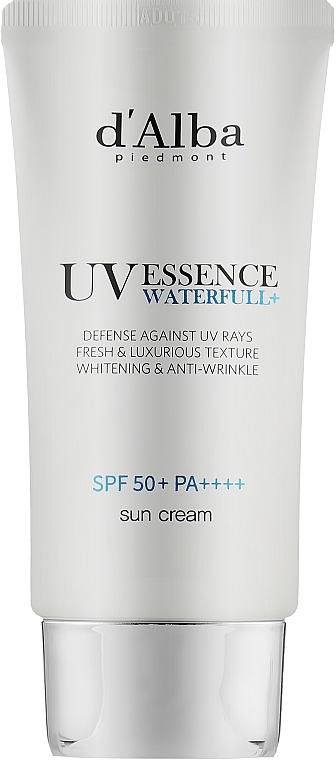 Przeciwsłoneczny krem do twarzy - D'alba Waterful Essence Sun Cream SPF 50+ PA++++
