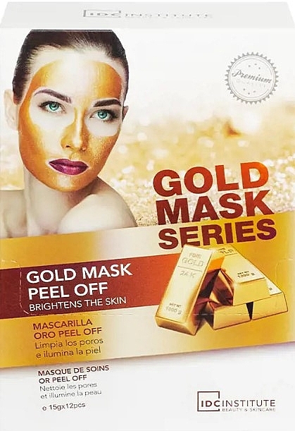 Złota maska peel-off - IDC Institute Gold Mask Peel Off (saszetka) — Zdjęcie N1