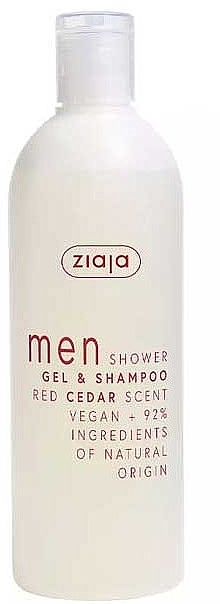 Żel pod prysznic i szampon Czerwony Cedr - Ziaja Men — Zdjęcie N1