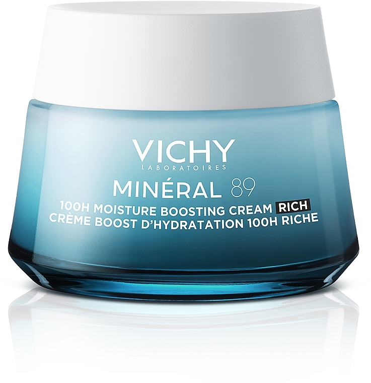 Bogaty krem nawilżający do twarzy - Vichy Mineral 89 Rich 72H Moisture Boosting Cream