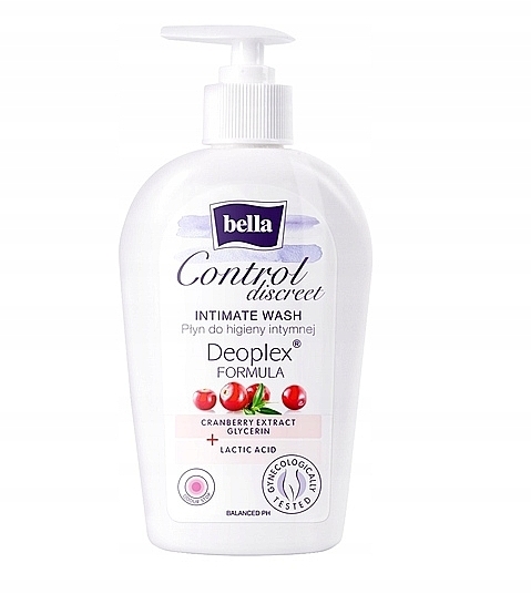 Płyn do higieny intymnej z ekstraktem z żurawiny - Bella Control Discreet Intimate Wash — Zdjęcie N1