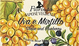 Kup Naturalne mydło w kostce Winogrona i jagody - Florinda Sapone Vegetale Grape And Blueberry Vegetal Soap Handmade