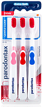 Kup Ekstramiękkie szczoteczki do zębów, różowa + czerwona + niebieska - Parodontax Gentle Clean Extra Soft