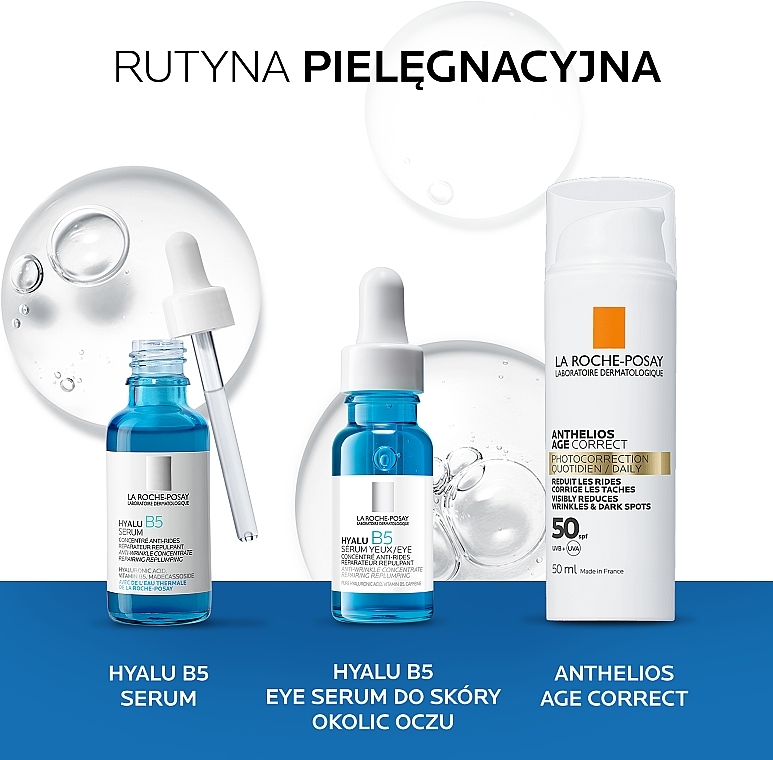 Serum dermatologiczne do korekcji zmarszczek i przywracania elastyczności wrażliwej skórze wokół oczu - La Roche-Posay Hyalu B5 Eye Serum — Zdjęcie N6