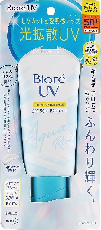 Esencja przeciwsłoneczna do twarzy - Biore UV Aqua Rich SPF50+ — Zdjęcie N1