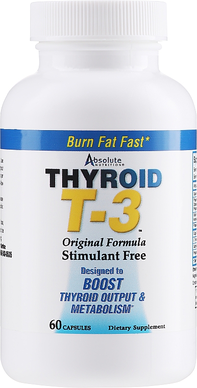 Suplement diety Thyroid T-3 - Absolute Nutrition Thyroid T-3 Capsules — Zdjęcie N1