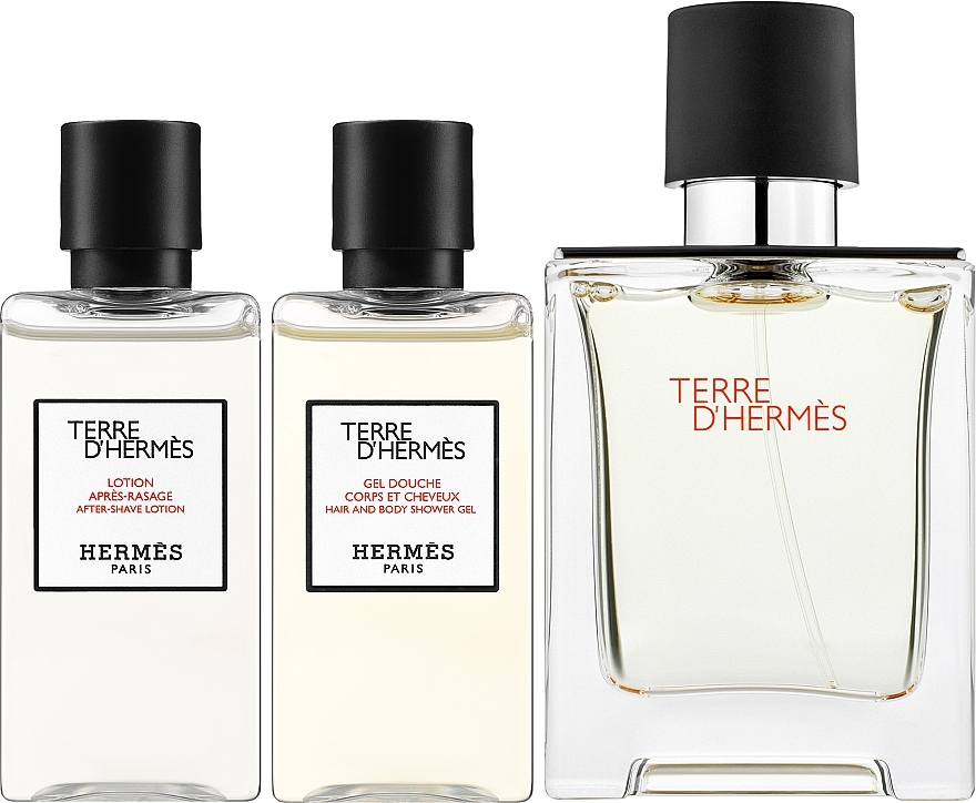 Hermes Terre d’Hermes - Zestaw (edt 50 ml + h&b/sh/gel 40 ml + ash/lot 40 ml) — Zdjęcie N1