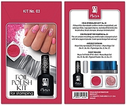 Kup Zestaw do stemplowania folią №3 - Moyra Foil Polish Kit For Stamping