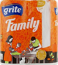 Kup Ręczniki papierowe "Family Mix", 2 warstwy, 83 arkusze, 2 rolki - Grite