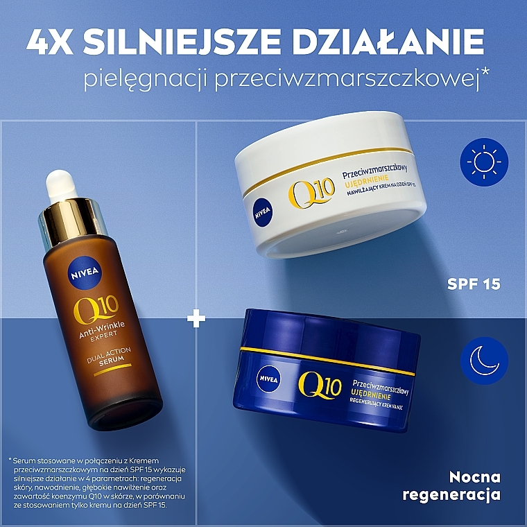 Podwójne aktywne serum przeciwzmarszczkowe z koenzymem Q10 - NIVEA Anti-Wrinkle Expert Serum — Zdjęcie N8