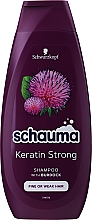 Kup Szampon do włosów cienkich i łamliwych, wzmacniający - Schwarzkopf Schauma Keratin Strong