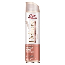 Mocny lakier do włosów - Wella Deluxe Seidiger Glanz Hairspray — Zdjęcie N1