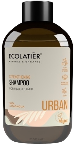 Szampon wzmacniający, Masło Shea i Magnolia - Ecolatier Urban Strengthening Shampoo — Zdjęcie 600 ml