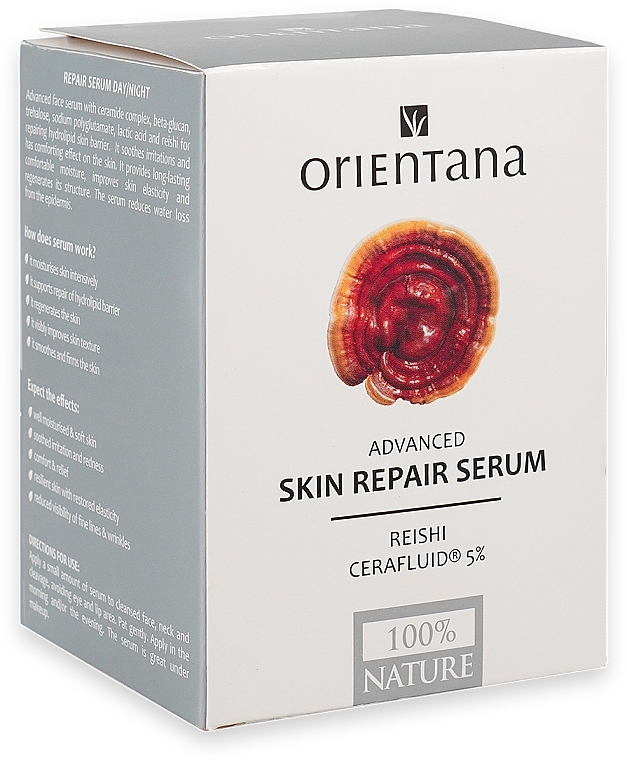 Serum do twarzy - Orientana Advanced Skin Repair Serum Reishi Cerafluid 5% — Zdjęcie N2