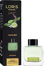 Dyfuzor zapachowy Paczula i bergamotka - Loris Parfum Patchouli & Bergamot Reed Diffuser — Zdjęcie N1