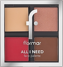 Paleta do makijażu twarzy - Flormar All I Need Face Palette — Zdjęcie N2