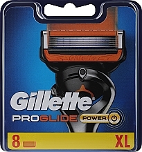 Wymienne wkłady do maszynki, 8 szt. - Gillette Fusion ProGlide Power — Zdjęcie N1