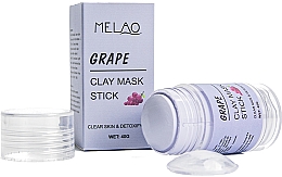 Glinkowa maska w sztyfcie do twarzy Winogrono - Melao Grape Clay Mask Stick — Zdjęcie N2