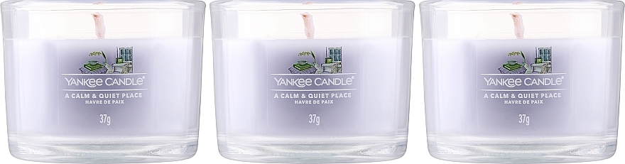 Zestaw świec zapachowych Ciche i spokojne miejsce - Yankee Candle A Calm & Quiet Place (candle/3x37g) — Zdjęcie N2