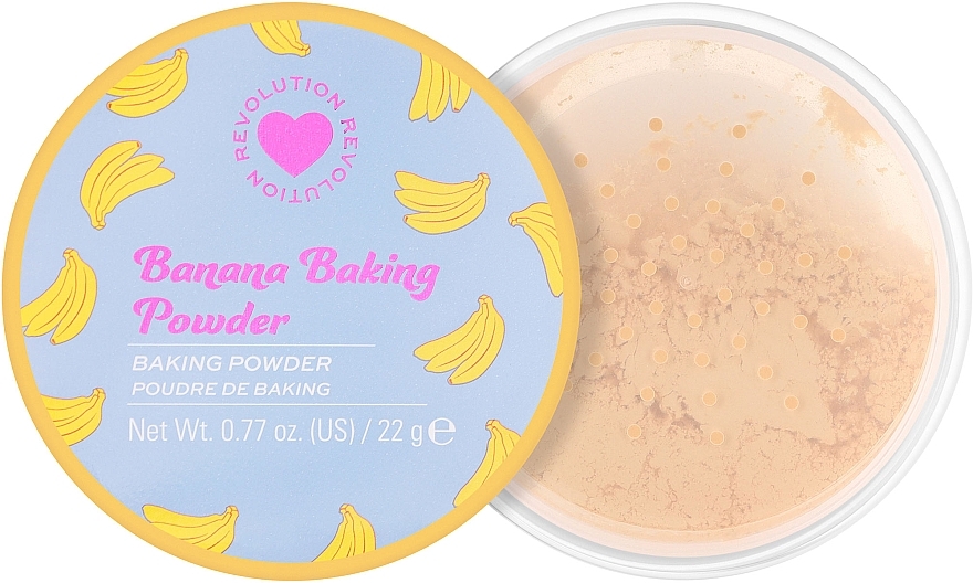 Sypki puder bananowy do twarzy - I Heart Revolution Loose Baking Powder Banana