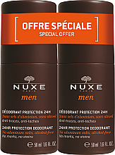 Kup Zestaw dezodorantów dla mężczyzn - Nuxe Men 24hr Protection Deodorant (deo/2x50ml)