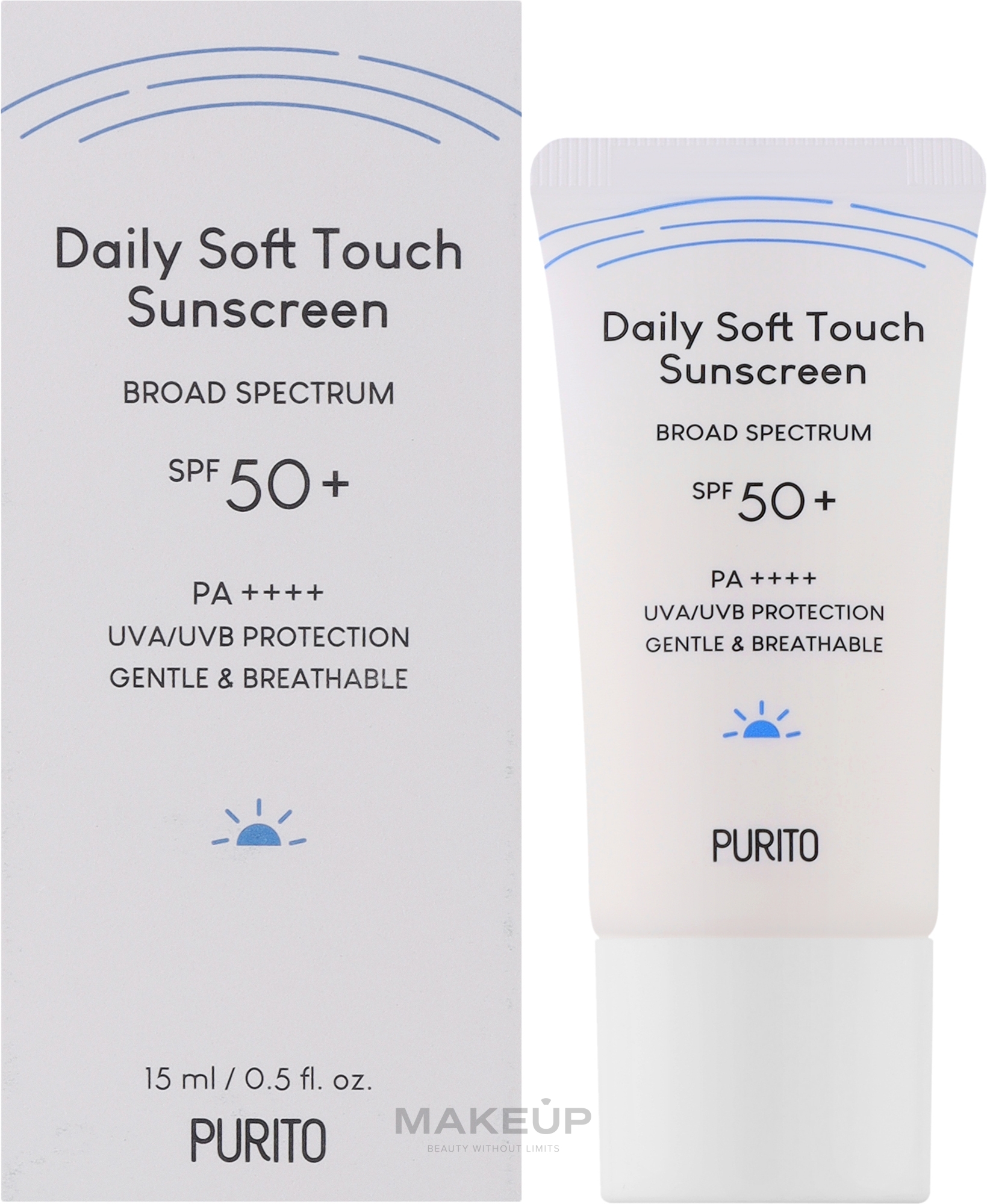 Krem przeciwsłoneczny - Purito Seoul Daily Soft Touch Sunscreen SPF50+ (Travel Size) — Zdjęcie 15 ml