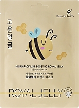 Kup PRZECENA! Maska na tkaninie do twarzy z mleczkiem pszczelim - Beauty Kei Micro Facialist Boosting Royal Jelly Essence Mask *