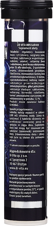 Suplement diety - Dr Vita Med Hussarion Power Energy Drink — Zdjęcie N2