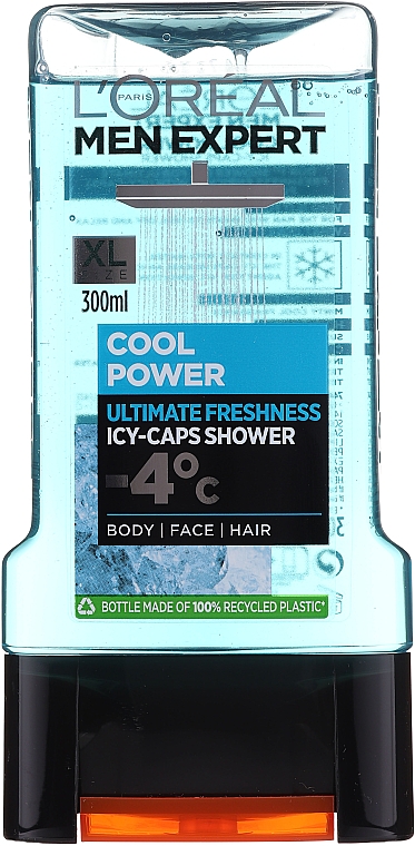 Żel pod prysznic - L'Oreal Paris Men Expert Cool Power Icy-Caps Shower