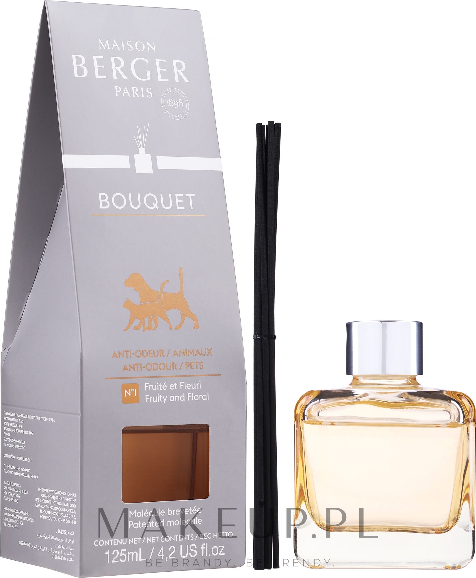 Dyfuzor zapachowy neutralizujący zapach zwierząt - Maison Berger Neutralize Pet Smelis — Zdjęcie 125 ml