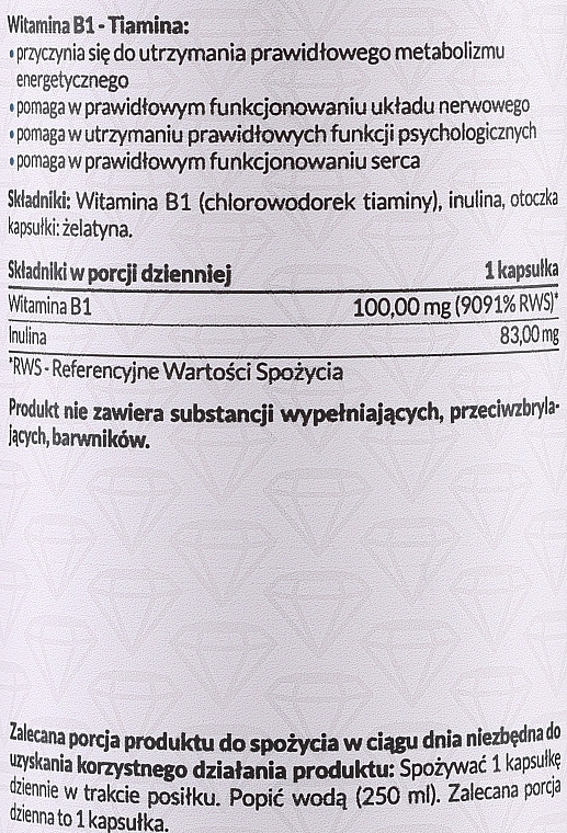 Suplement diety Witamina B1 - PharmoVit  — Zdjęcie N2