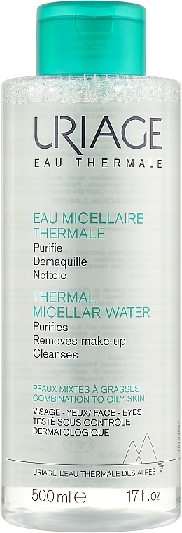 Termalna woda micelarna do cery tłustej i mieszanej - Uriage Thermal Micellar Water — Zdjęcie N2