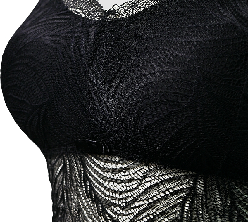 Koronkowy top, czarny - Lolita Accessories — Zdjęcie N4