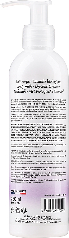 Mleczko do ciała z lawendą - Galeo Organic Lavender Body Milk — Zdjęcie N2