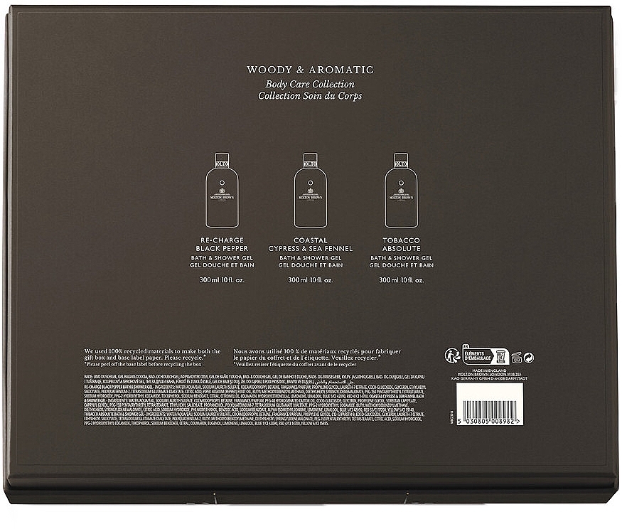 Molton Brown Woody & Aromatic Body Care Gift Set - Zestaw (sh/gel/3x300ml) — Zdjęcie N2