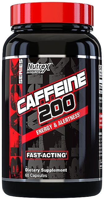 Suplement diety Kofeina, w kapsułkach - Nutrex Research Caffeine 200 — Zdjęcie N1