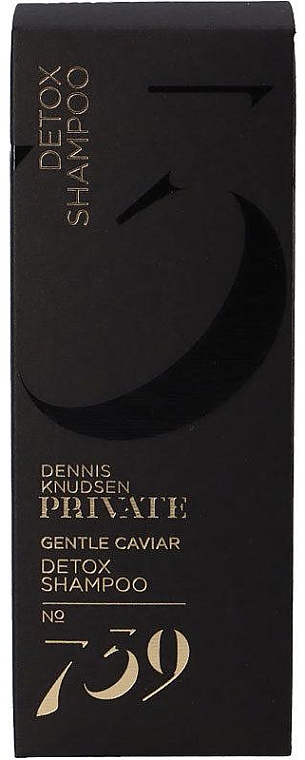 Detoksykujący szampon do włosów z kawiorem - Dennis Knudsen Private 739 Gentle Caviar Detox Shampoo — Zdjęcie N3