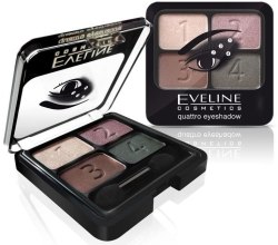 Paleta cieni do powiek - Eveline Cosmetics Quattro — Zdjęcie N2