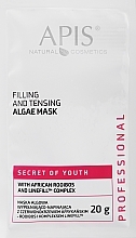 Wypełniająco-napinająca maska algowa z sezamem i kompleksem Linefill - APIS Professional Sekret młodości — Zdjęcie N1