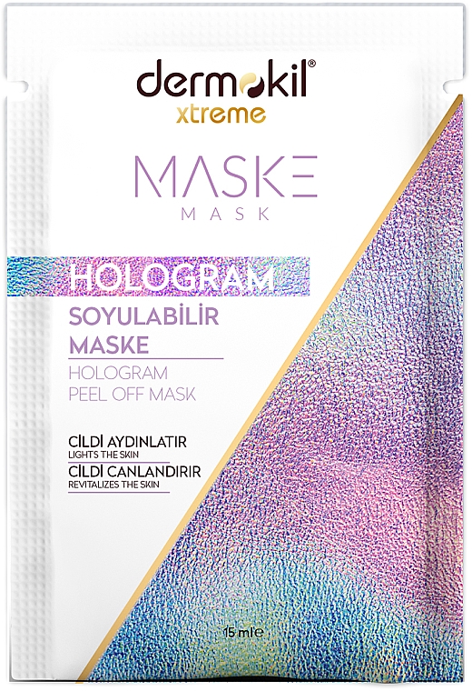Maska do twarzy - Dermokil Hologram Peel Off Mask (saszetka) — Zdjęcie N1
